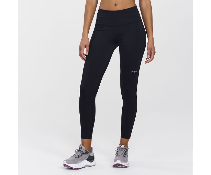 Women\'s Saucony Fortify Tight Black | UK-04712