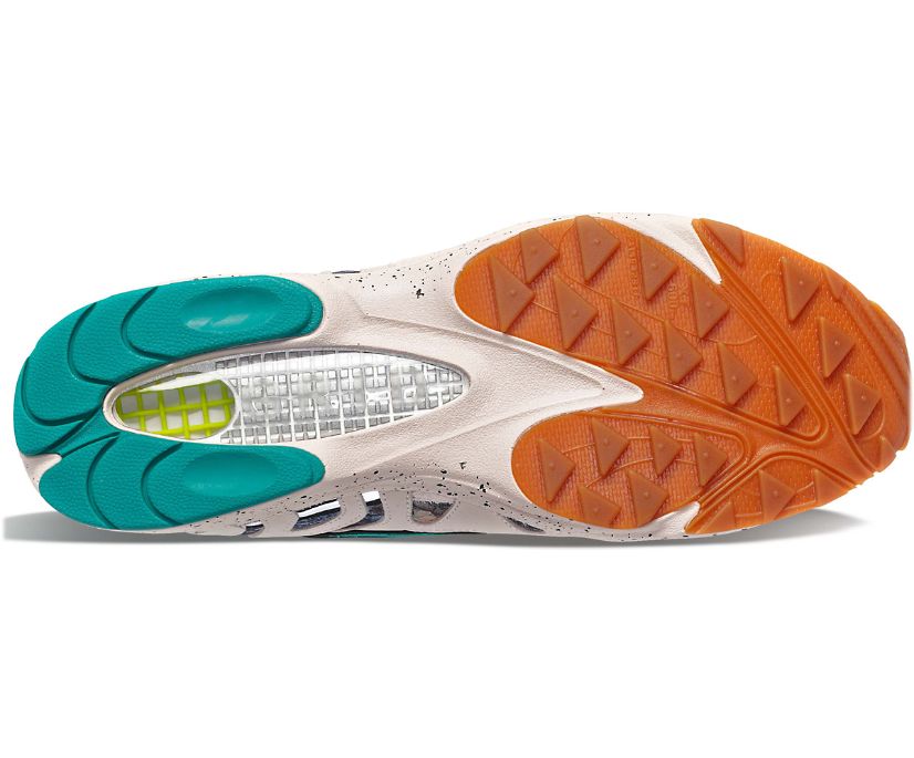 Women's Saucony Grid Azura 2000 Camo Reflective Sneakers Blue Black | UK-87601