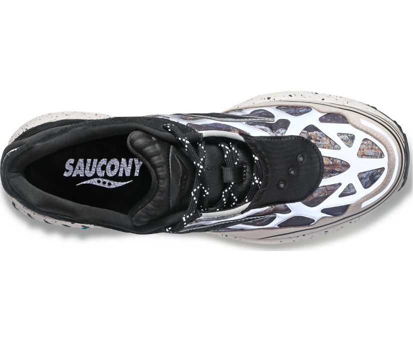 Women's Saucony Grid Web Reflect Camo Sneakers Grey Black | UK-14290