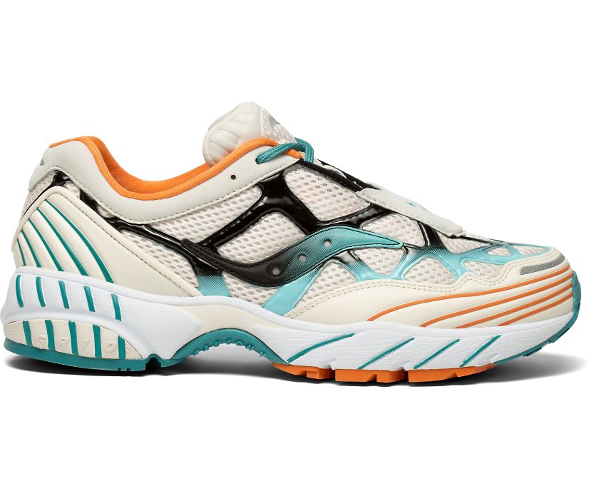 Women\'s Saucony Grid Web Sneakers Brown Black Blue | UK-92345