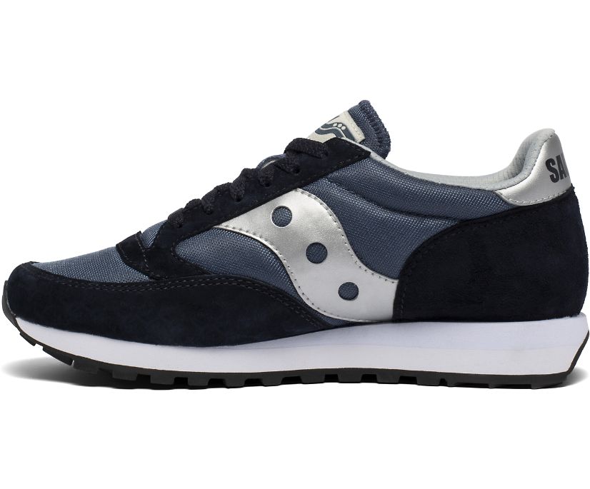 Women's Saucony Jazz 81 Sneakers Navy Silver | UK-19608