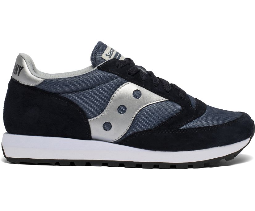 Women\'s Saucony Jazz 81 Sneakers Navy Silver | UK-19608