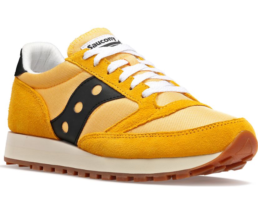 Women's Saucony Jazz 81 Sneakers Yellow Black | UK-38427