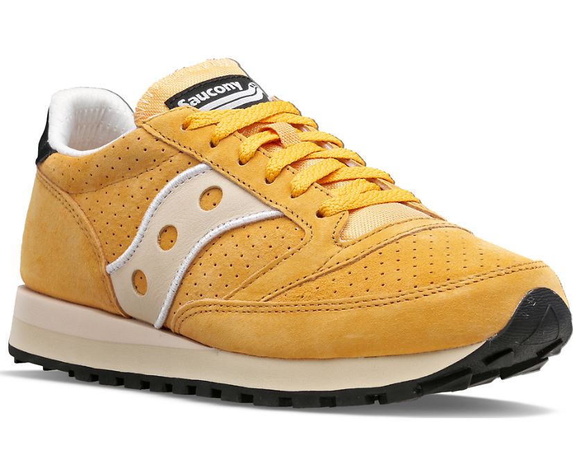 Women's Saucony Jazz 81 Suede Sneakers Mustard Grey | UK-65471