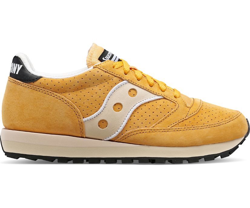 Women\'s Saucony Jazz 81 Suede Sneakers Mustard Grey | UK-65471