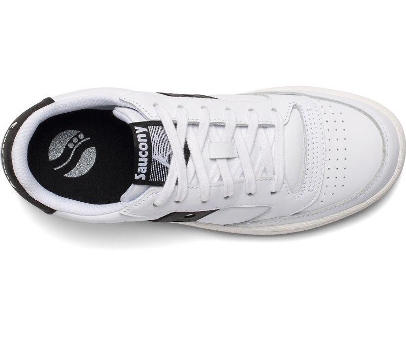 Women's Saucony Jazz Court Sneakers White Black | UK-46297