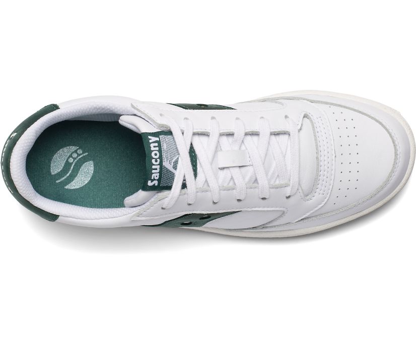 Women's Saucony Jazz Court Sneakers White Green | UK-60139