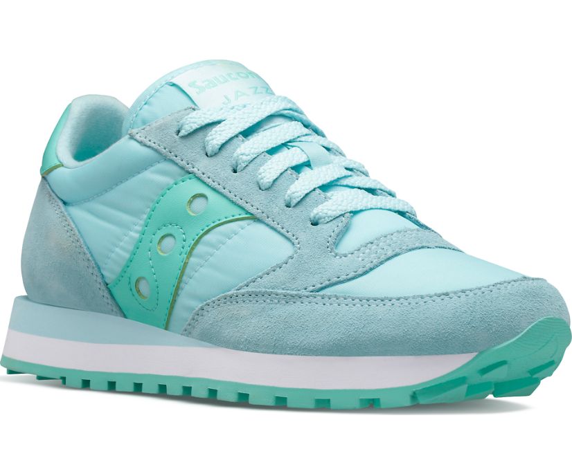 Women's Saucony Jazz Original Sneakers Light Blue Light Turquoise | UK-70623