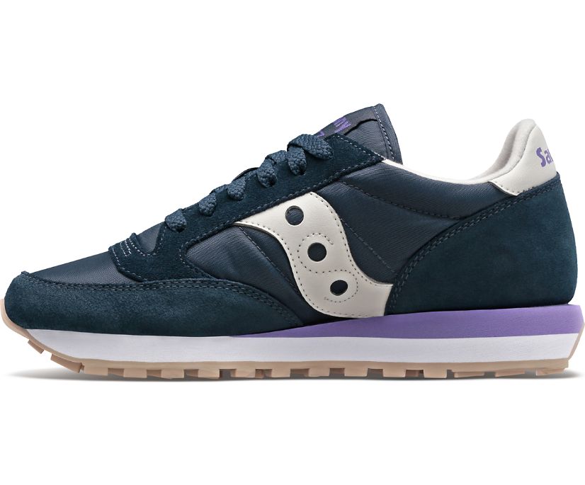 Women's Saucony Jazz Original Sneakers Navy Purple | UK-16703