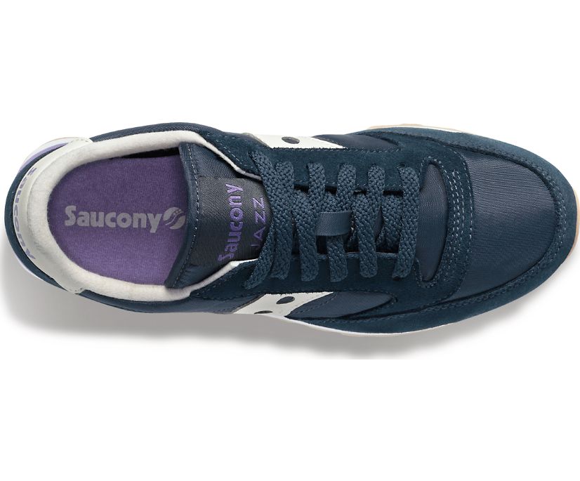 Women's Saucony Jazz Original Sneakers Navy Purple | UK-16703