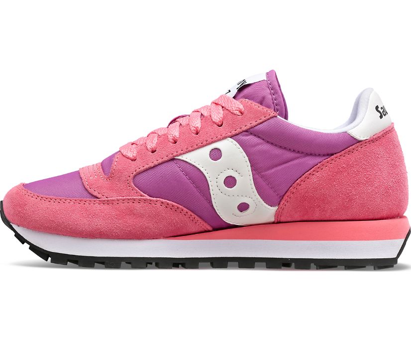 Women's Saucony Jazz Original Sneakers Pink White | UK-36489