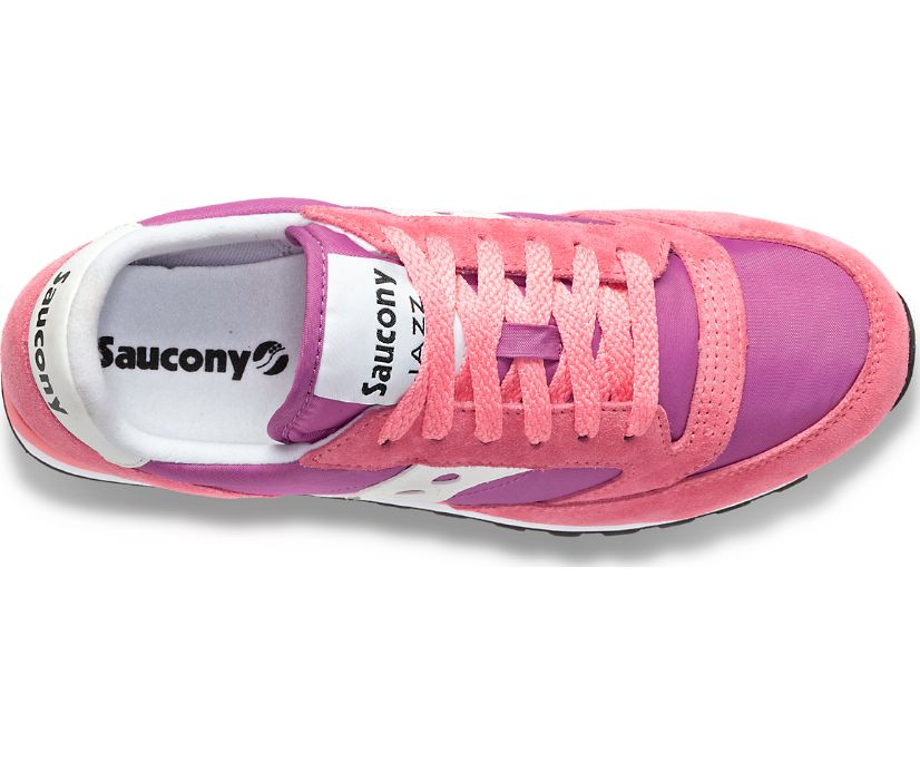 Women's Saucony Jazz Original Sneakers Pink White | UK-36489