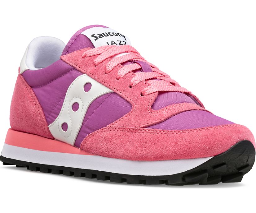 Women's Saucony Jazz Original Sneakers Pink White | UK-36489