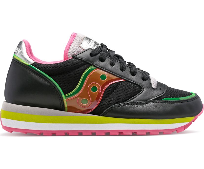 Women\'s Saucony Jazz Triple Sneakers Black Pink | UK-24051