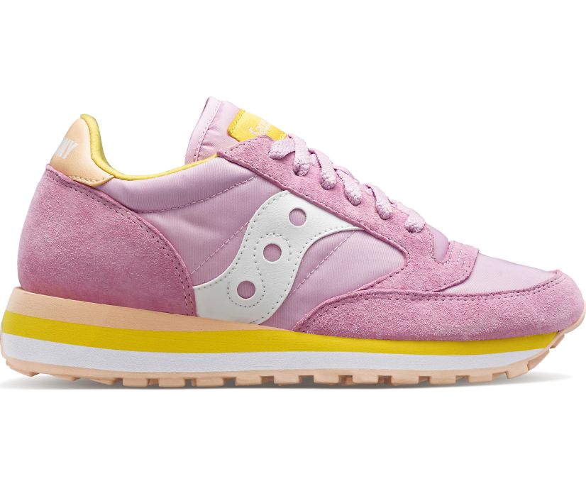 Women\'s Saucony Jazz Triple Sneakers Pink Yellow | UK-90371