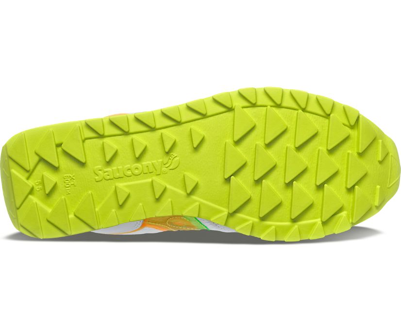 Women's Saucony Jazz Triple Walking Shoes White Orange | UK-10258