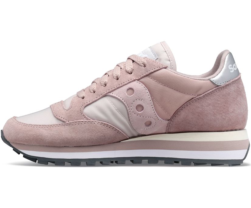 Women's Saucony Jazz Triple Walking Shoes Brown Pink | UK-15049