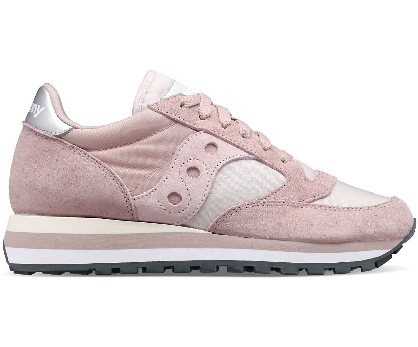 Women\'s Saucony Jazz Triple Walking Shoes Brown Pink | UK-15049