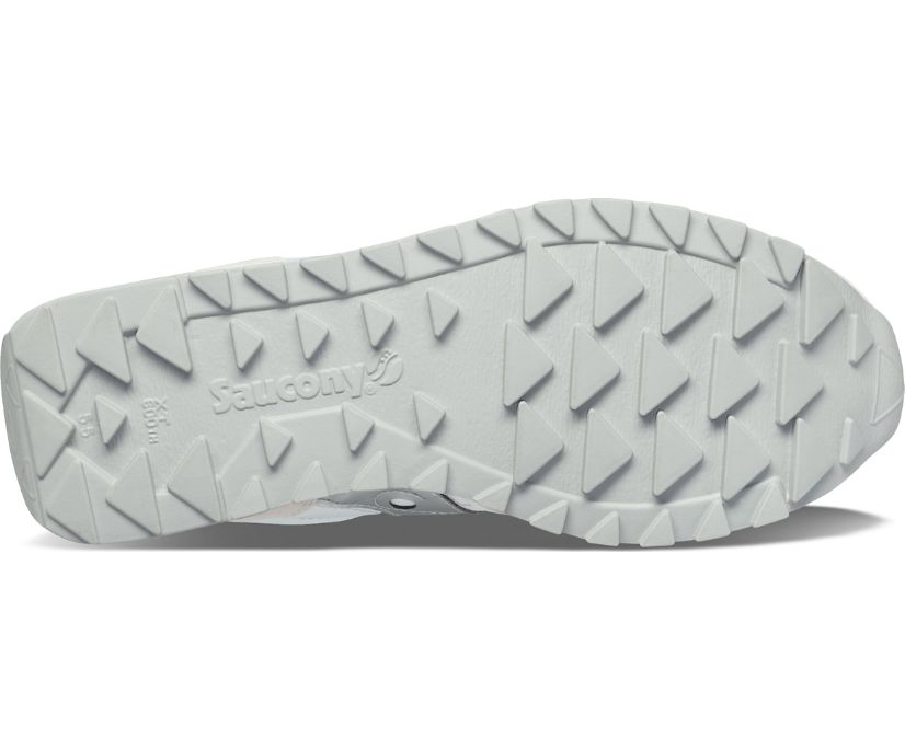 Women's Saucony Jazz Triple Walking Shoes White Silver | UK-74032