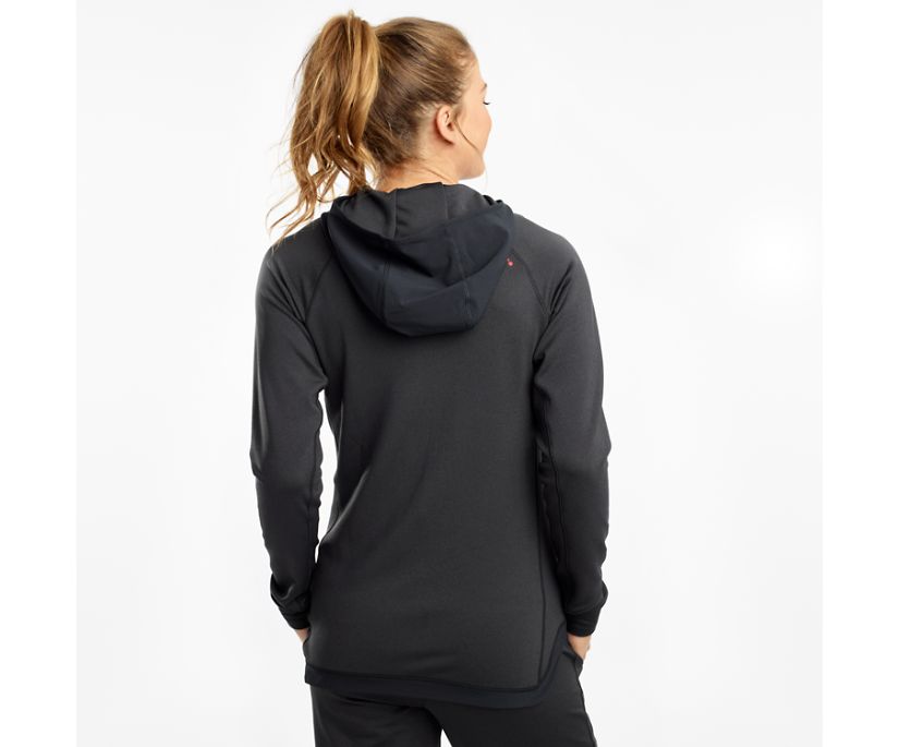 Women's Saucony Kickback Hoodie Black | UK-43691