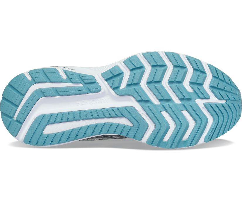 Women's Saucony Omni 21 Wide Running Shoes Grey | UK-83926