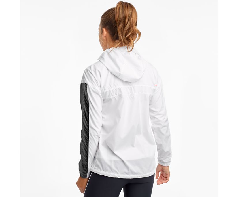 Women's Saucony Packaway Jackets White | UK-47239