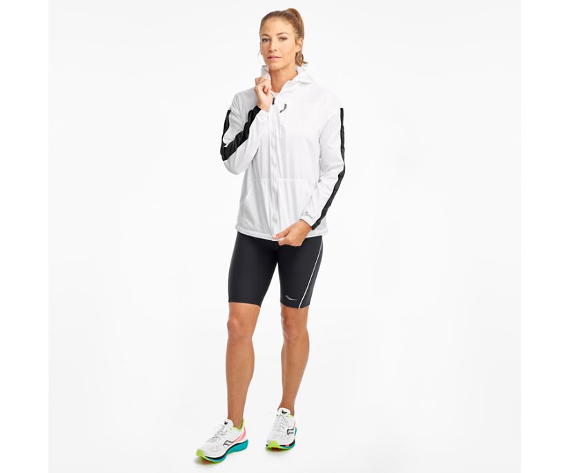 Women's Saucony Packaway Jackets White | UK-47239