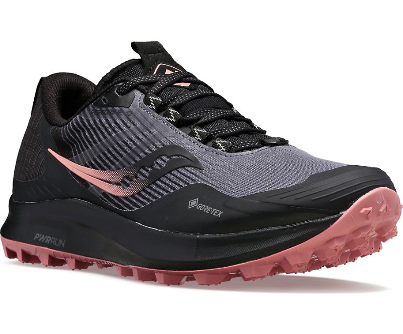 Women's Saucony Peregrine 12 Gtx Trail Running Shoes Grey | UK-39461