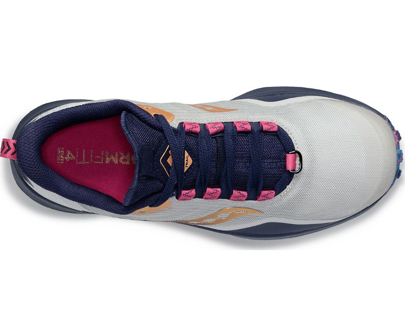 Women's Saucony Peregrine 12 Trail Running Shoes Grey | UK-36874