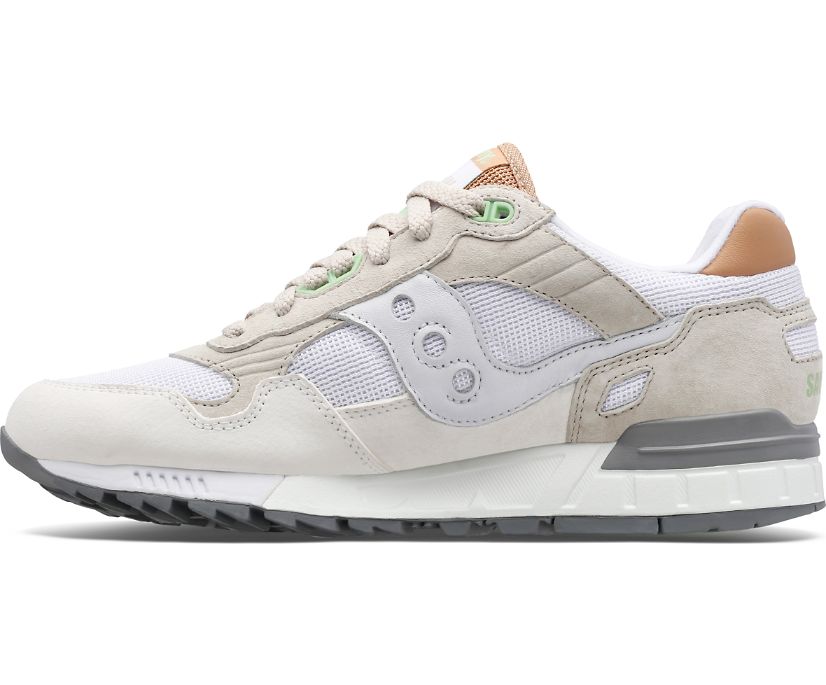 Women's Saucony Shadow 5000 Sneakers White Light Grey | UK-60147