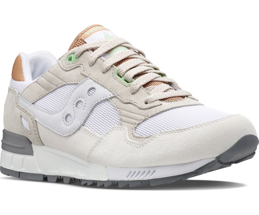 Women's Saucony Shadow 5000 Sneakers White Light Grey | UK-60147