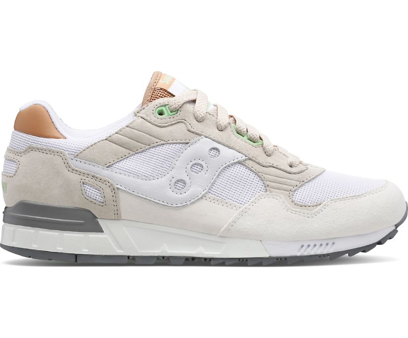 Women\'s Saucony Shadow 5000 Sneakers White Light Grey | UK-60147