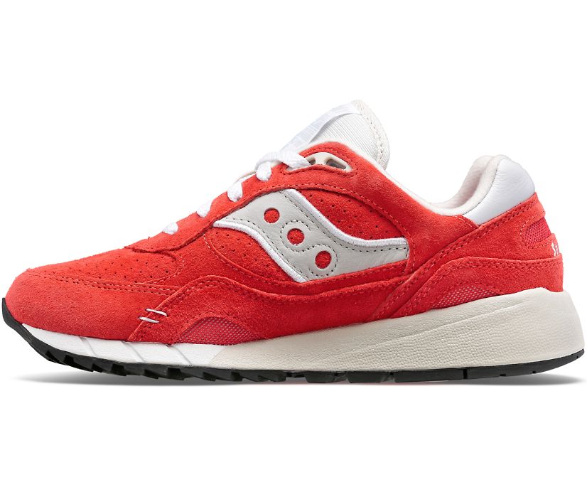 Women's Saucony Shadow 6000 Suede Premium Sneakers Red | UK-97240