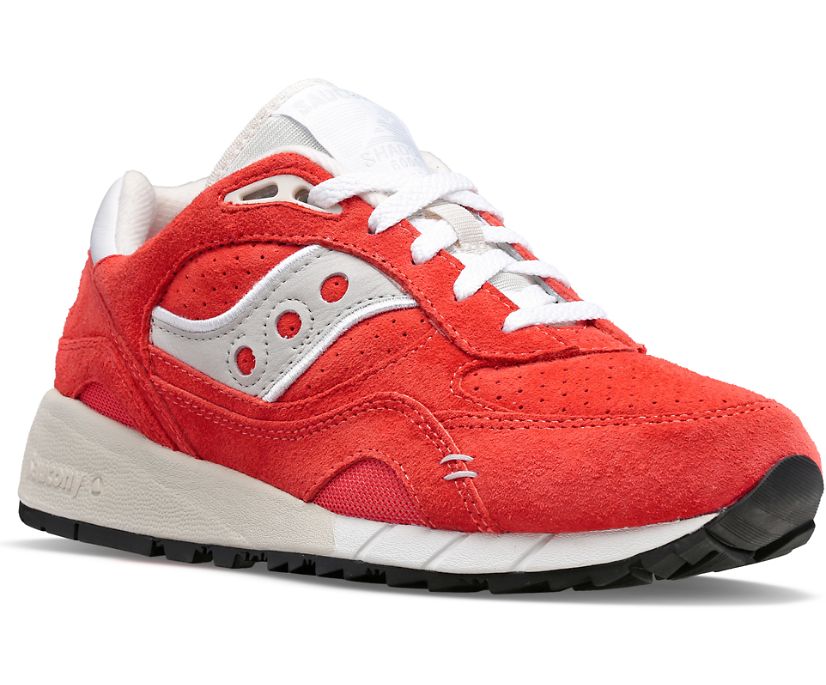 Women's Saucony Shadow 6000 Suede Premium Sneakers Red | UK-97240
