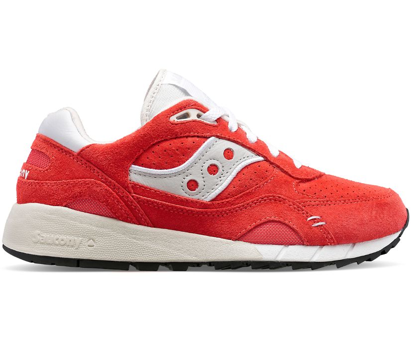 Women\'s Saucony Shadow 6000 Suede Premium Sneakers Red | UK-97240