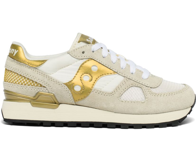 Women\'s Saucony Shadow Original Sneakers White Gold | UK-51680