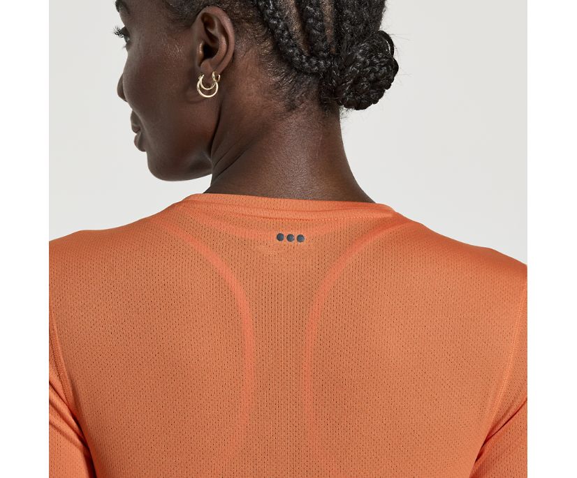 Women's Saucony Stopwatch Long Sleeve Orange | UK-87061