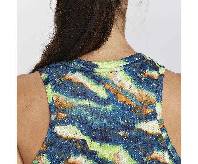 Women's Saucony Stopwatch Singlet Camo | UK-40278