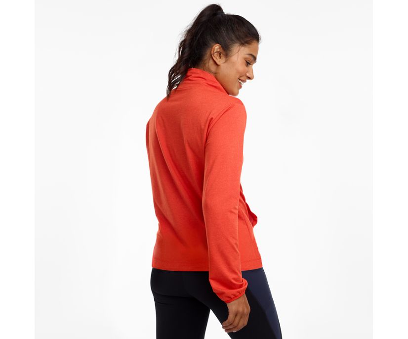 Women's Saucony Sunday Pocket Long Sleeve Orange | UK-65379