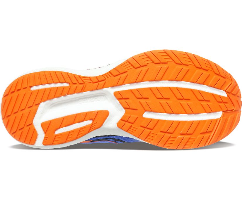 Women's Saucony Triumph 19 Walking Shoes Blue | UK-95482