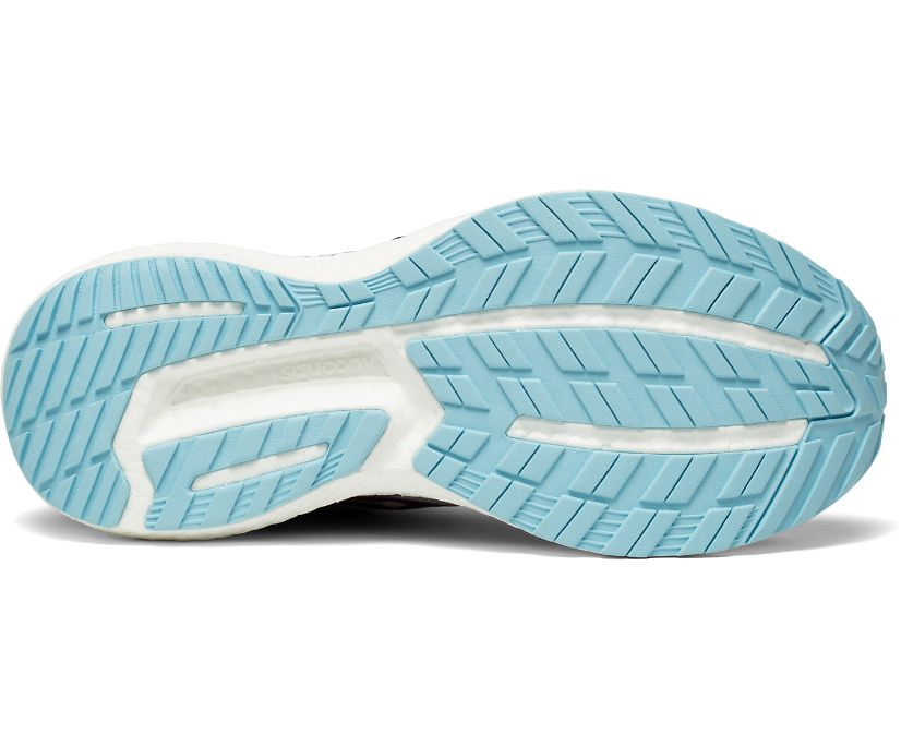 Women's Saucony Triumph 19 Wide Walking Shoes Grey | UK-49538