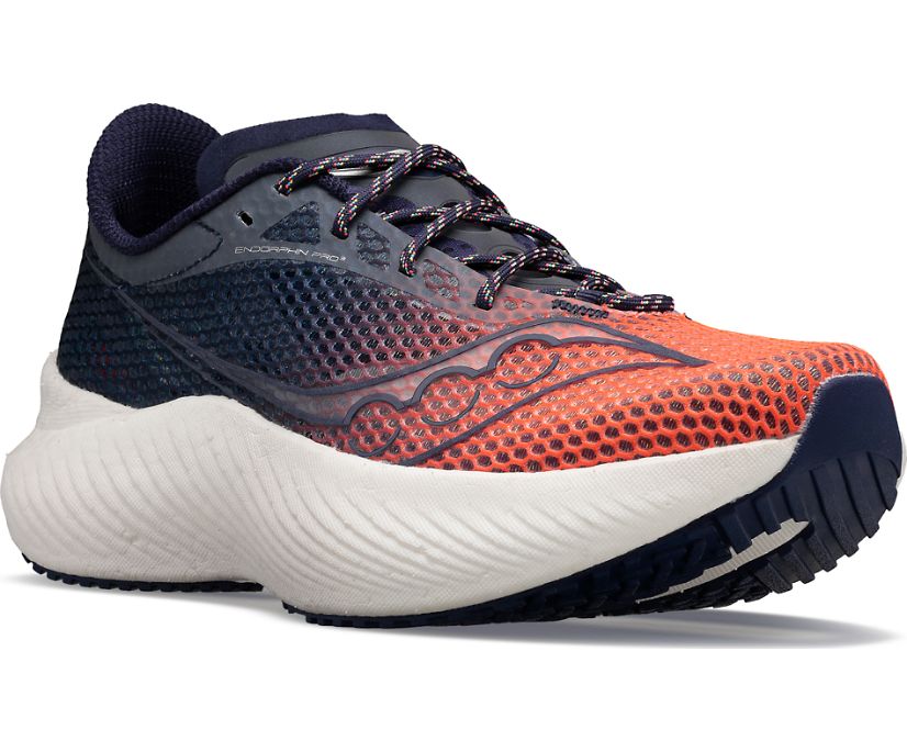 Women's Saucony Vizipro Endorphin Pro 3 Running Shoes Orange Purple | UK-79208