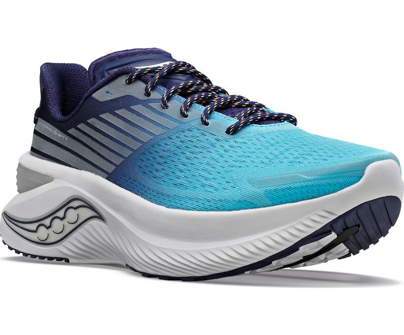 Women's Saucony Vizipro Endorphin Shift 3 Running Shoes Purple Blue | UK-91025