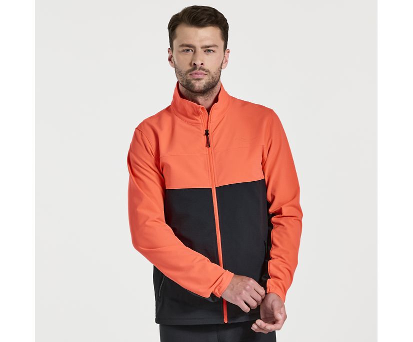 Men's Saucony Bluster Jackets Red | UK-95261