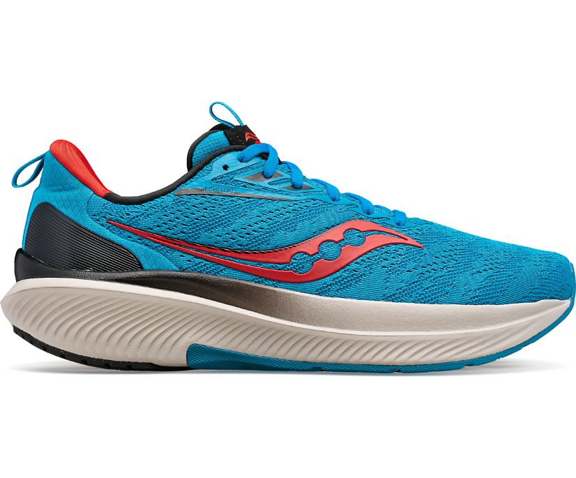 Men's Saucony Echelon 9 Running Shoes Red | UK-45681