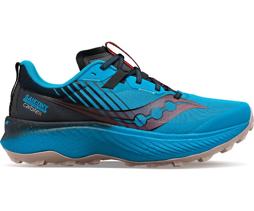 Men's Saucony Endorphin Edge Running Shoes Black | UK-62904
