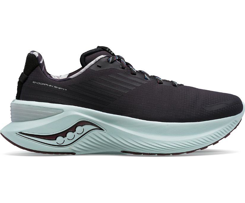 Men's Saucony Endorphin Shift 3 Runshield Running Shoes Black | UK-14387