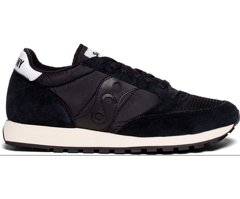 Men's Saucony Jazz Original Vintage Sneakers Black | UK-19270