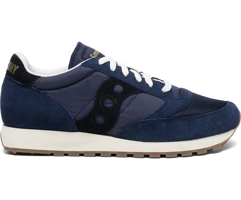 Men's Saucony Jazz Original Vintage Sneakers Navy | UK-23719