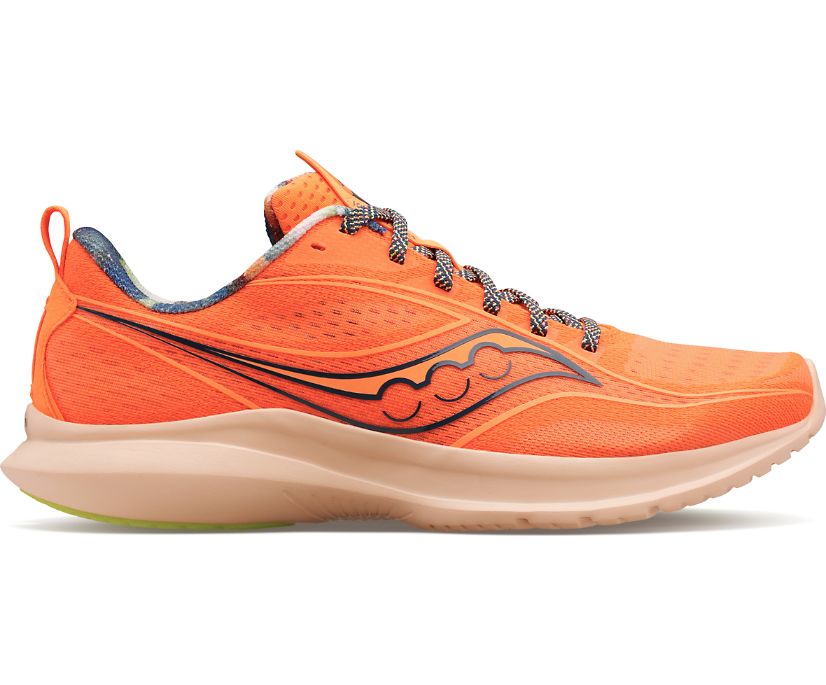 Men's Saucony Kinvara 13 Running Shoes Orange Green | UK-28134